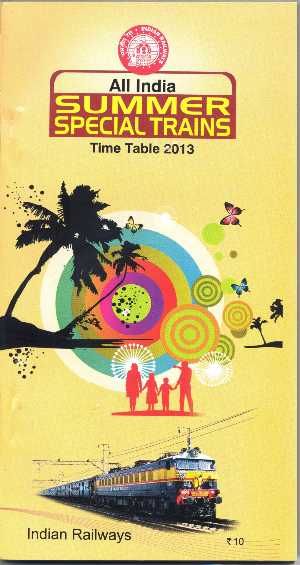 Indian Railways Summer Specials Time Table - 2013