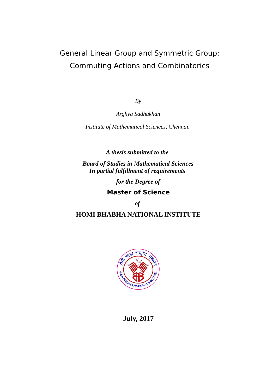 General Linear Group and Symmetric Group: Commuting Actions and Combinatorics