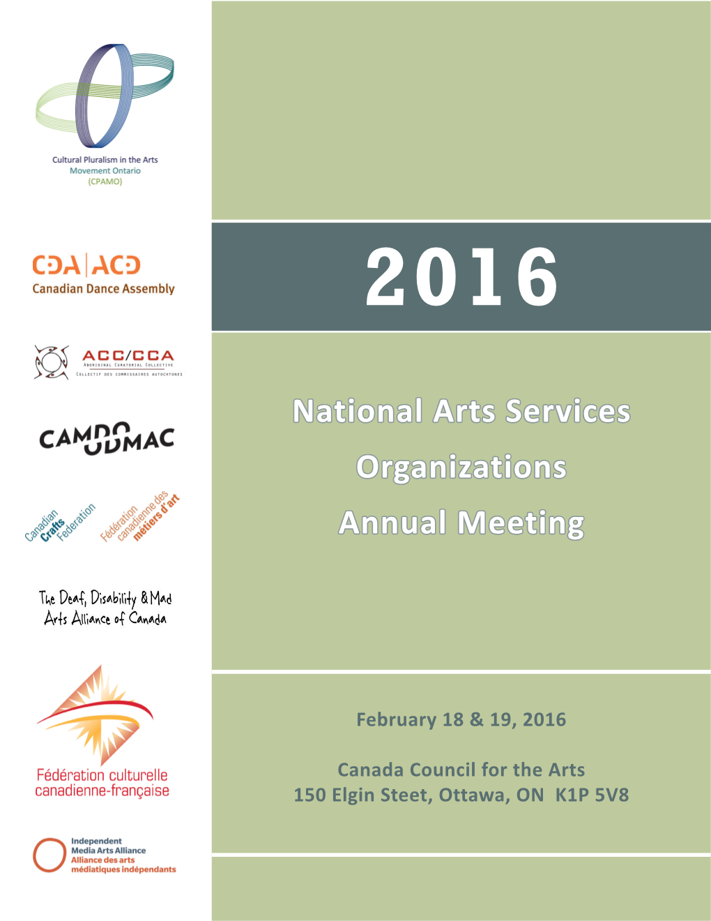 National Arts Services Organizations Annual Meeting