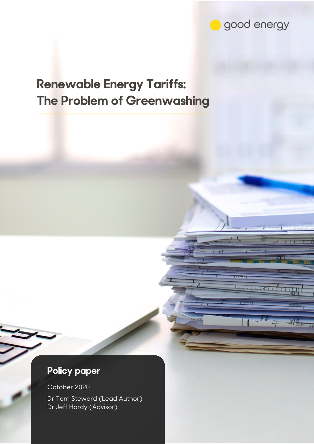 Renewable Energy Tariffs: the Problem of Greenwashing