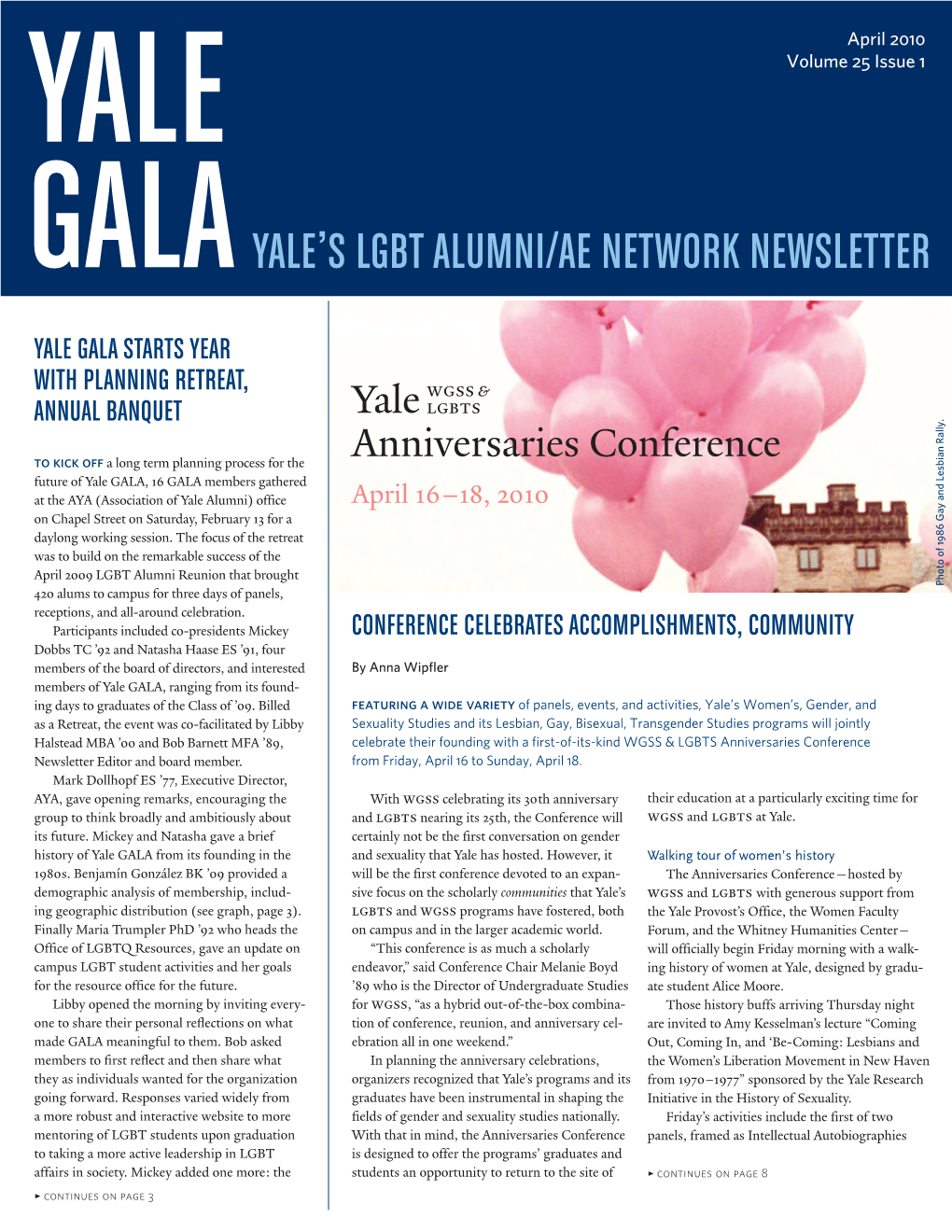 Galayale's Lgbt Alumni/Ae Network Newsletter