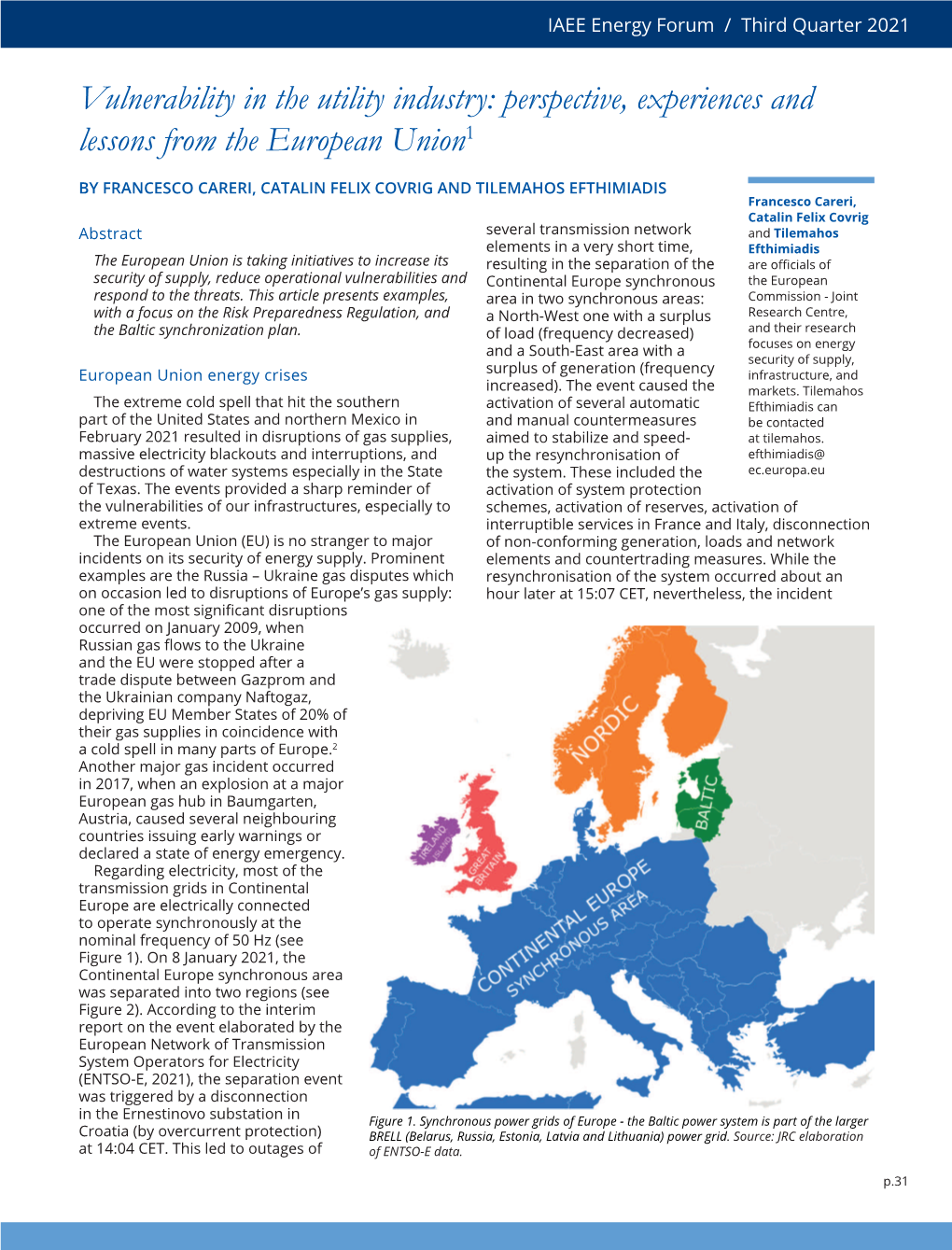 Perspective, Experiences and Lessons from the European Union1