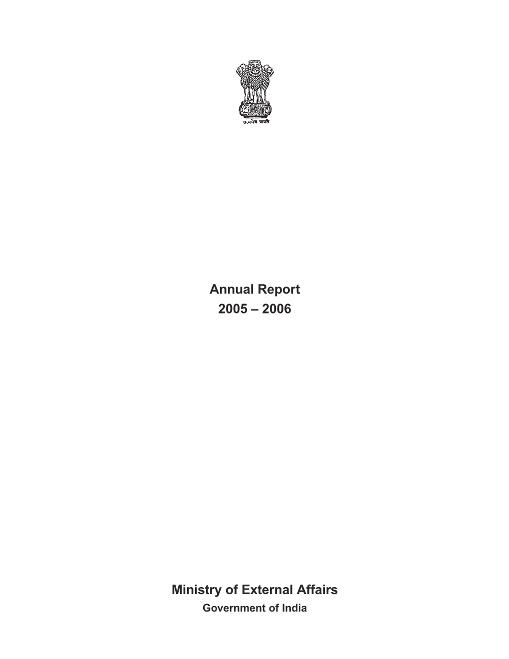 Annual Report 2005 – 2006