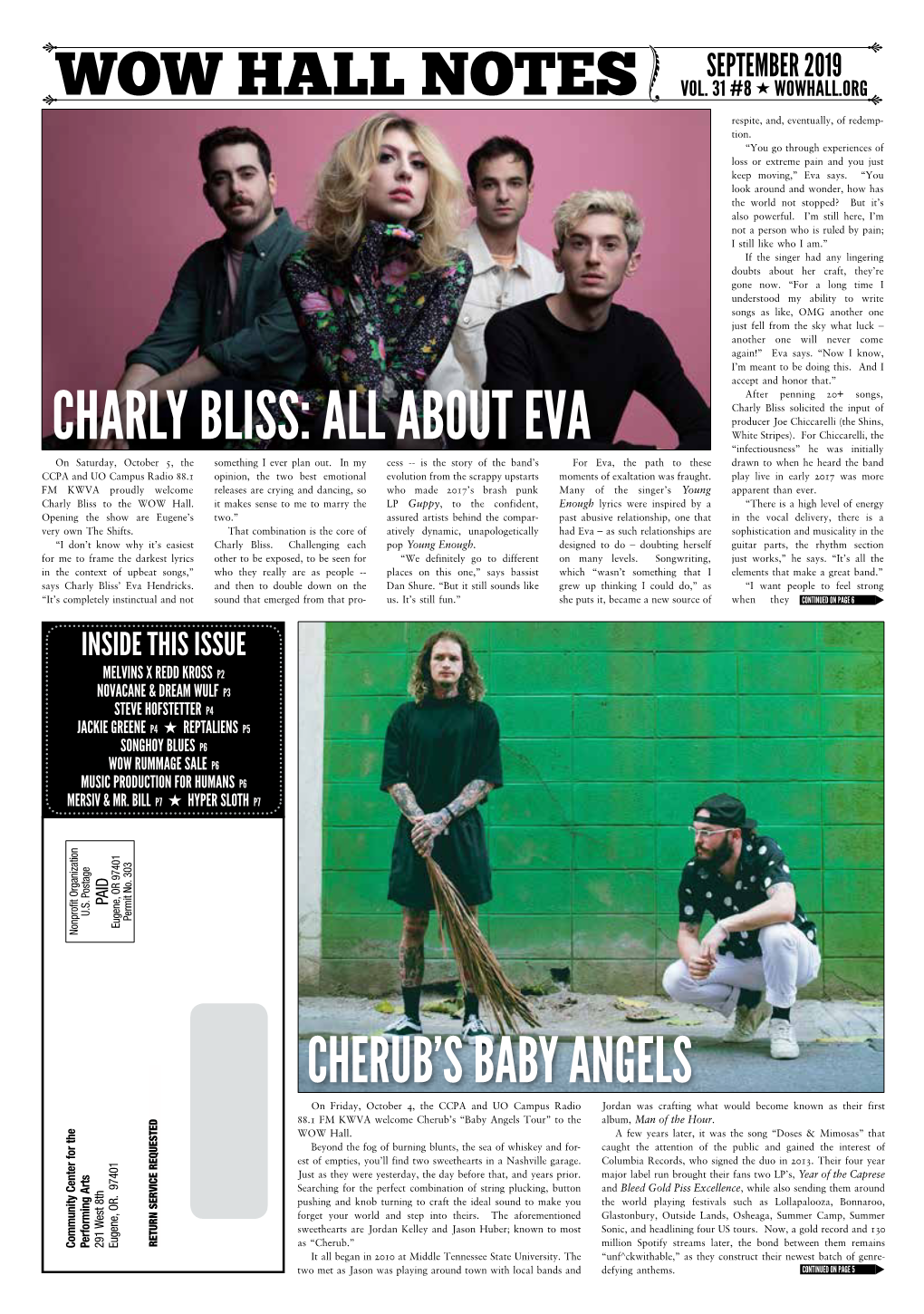 CHARLY BLISS: ALL ABOUT EVA “Infectiousness” He Was Initially on Saturday, October 5, the Something I Ever Plan Out