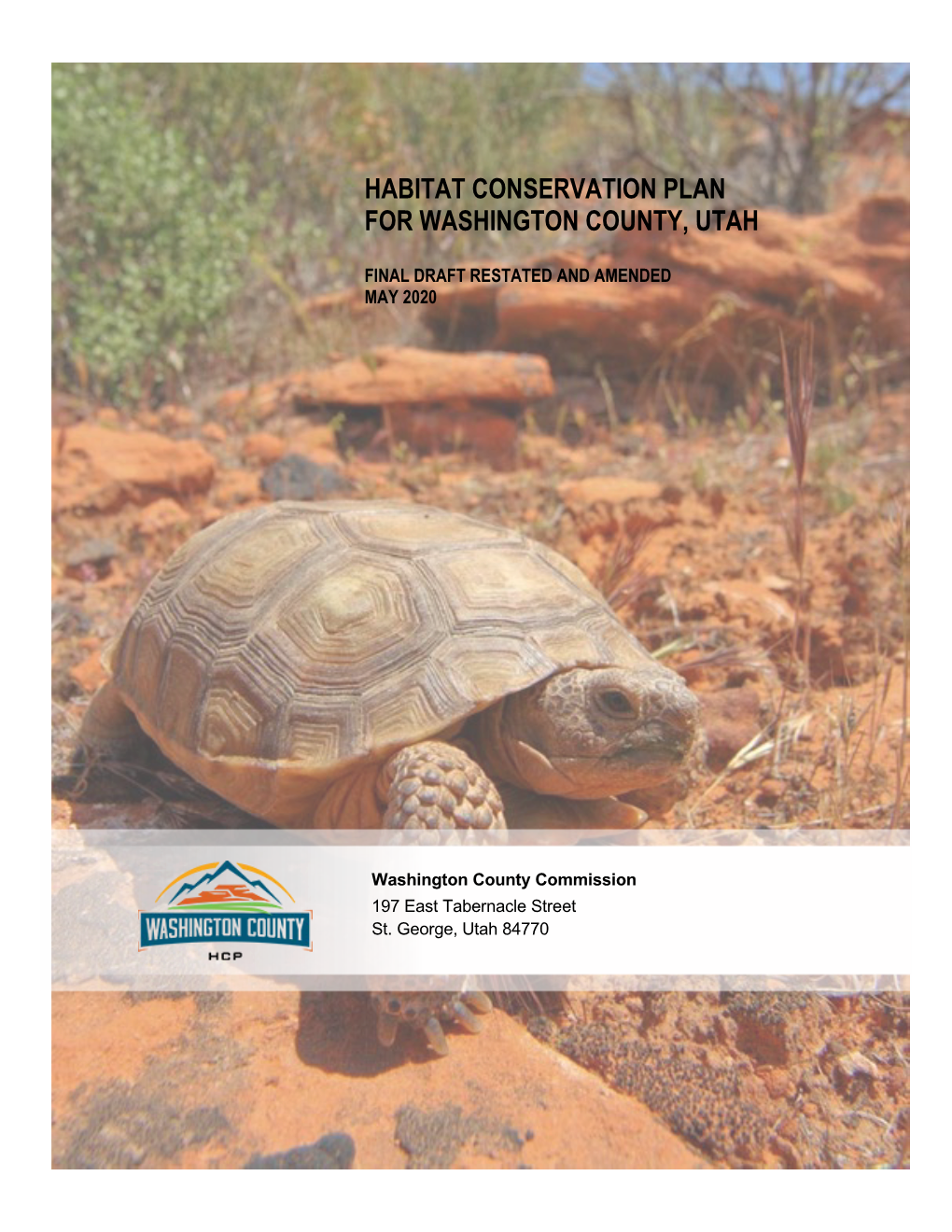 Habitat Conservation Plan for Washington County, Utah