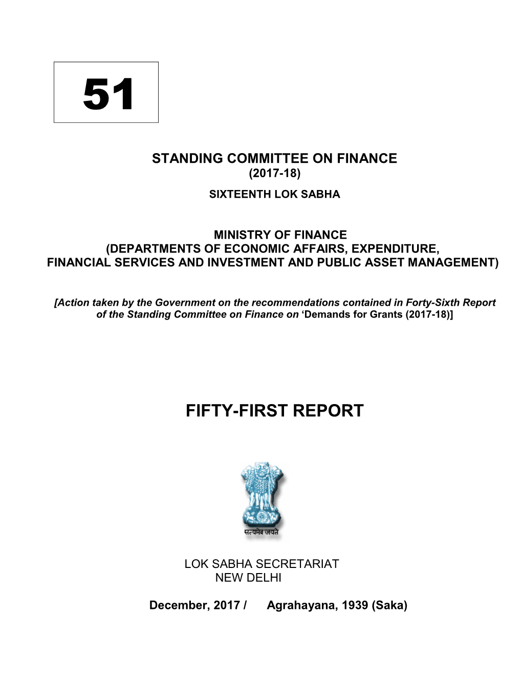 Fifty-First Report
