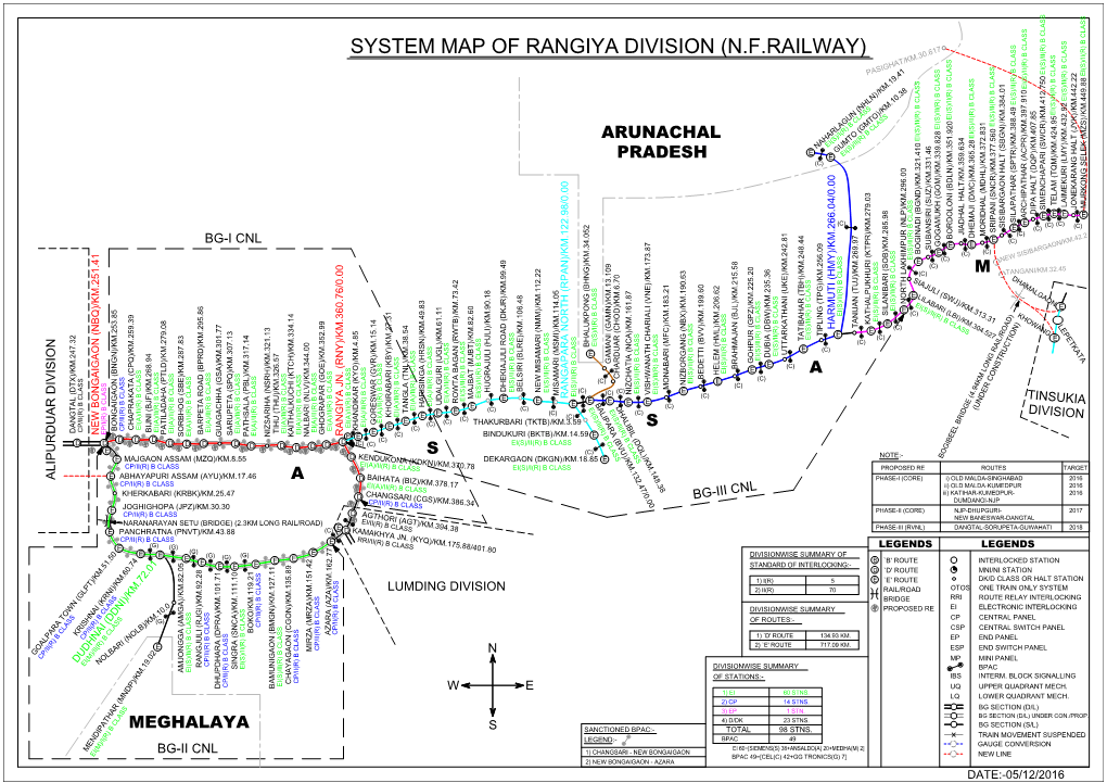 System Map of Rangiya Division
