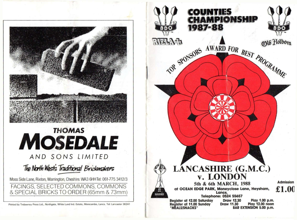 Mosedale and Sons Limited Lancashire (G.M.C.)