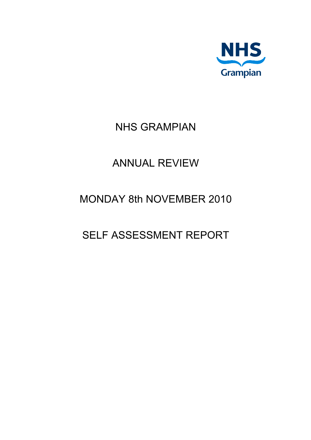 Self Assessment Report