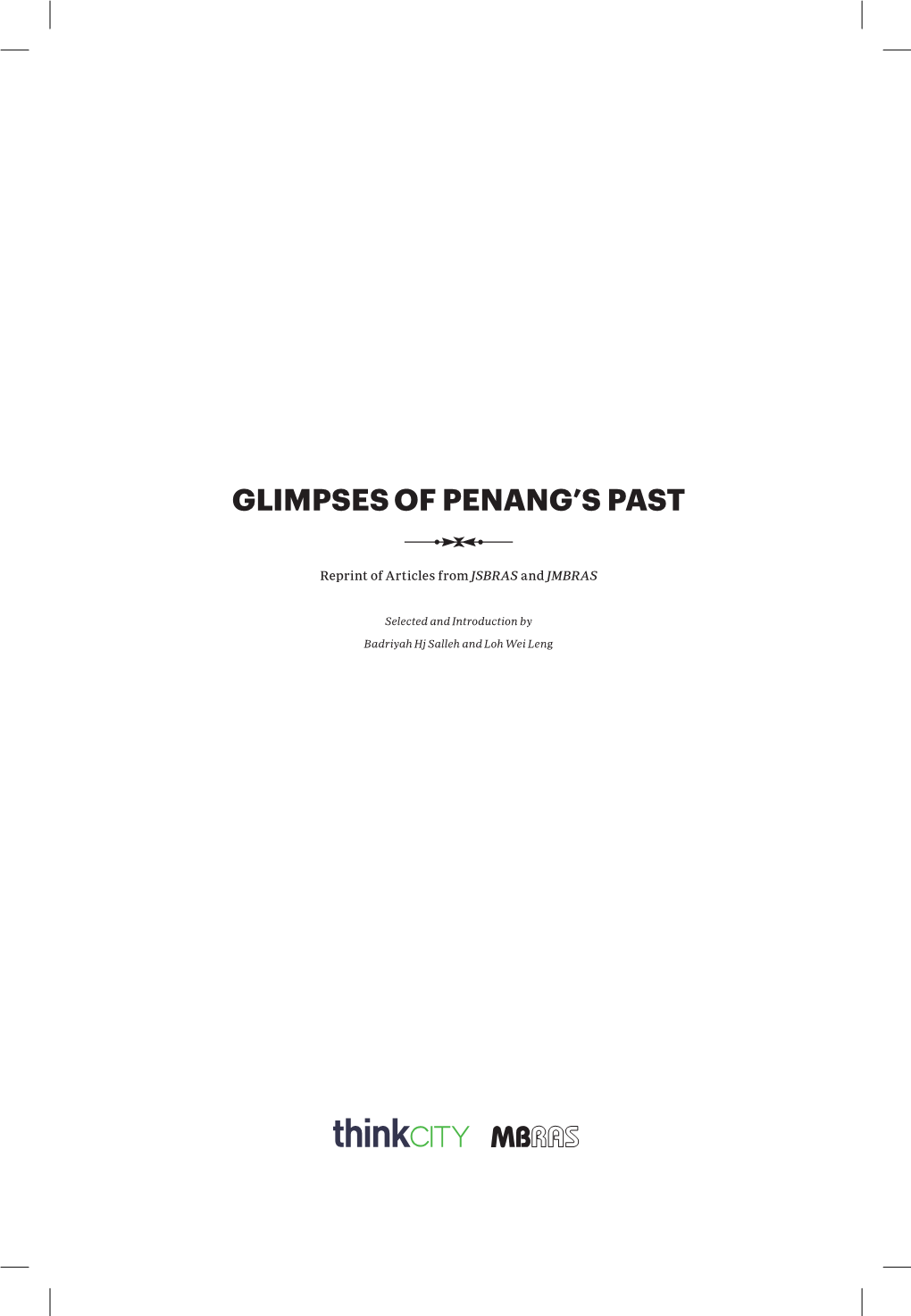 Glimpses of Penang's Past