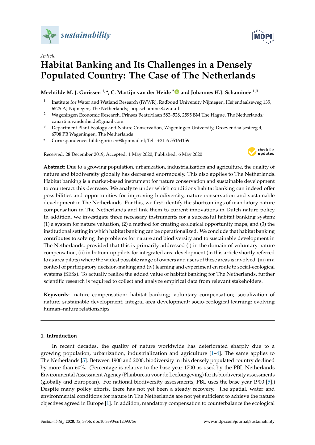 Habitat Banking and Its Challenges in a Densely Populated Country: the Case of the Netherlands