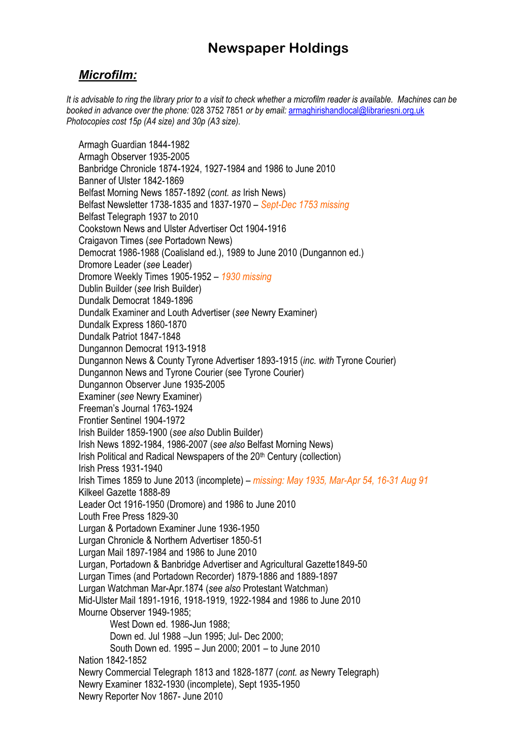 Newspaper Holdings