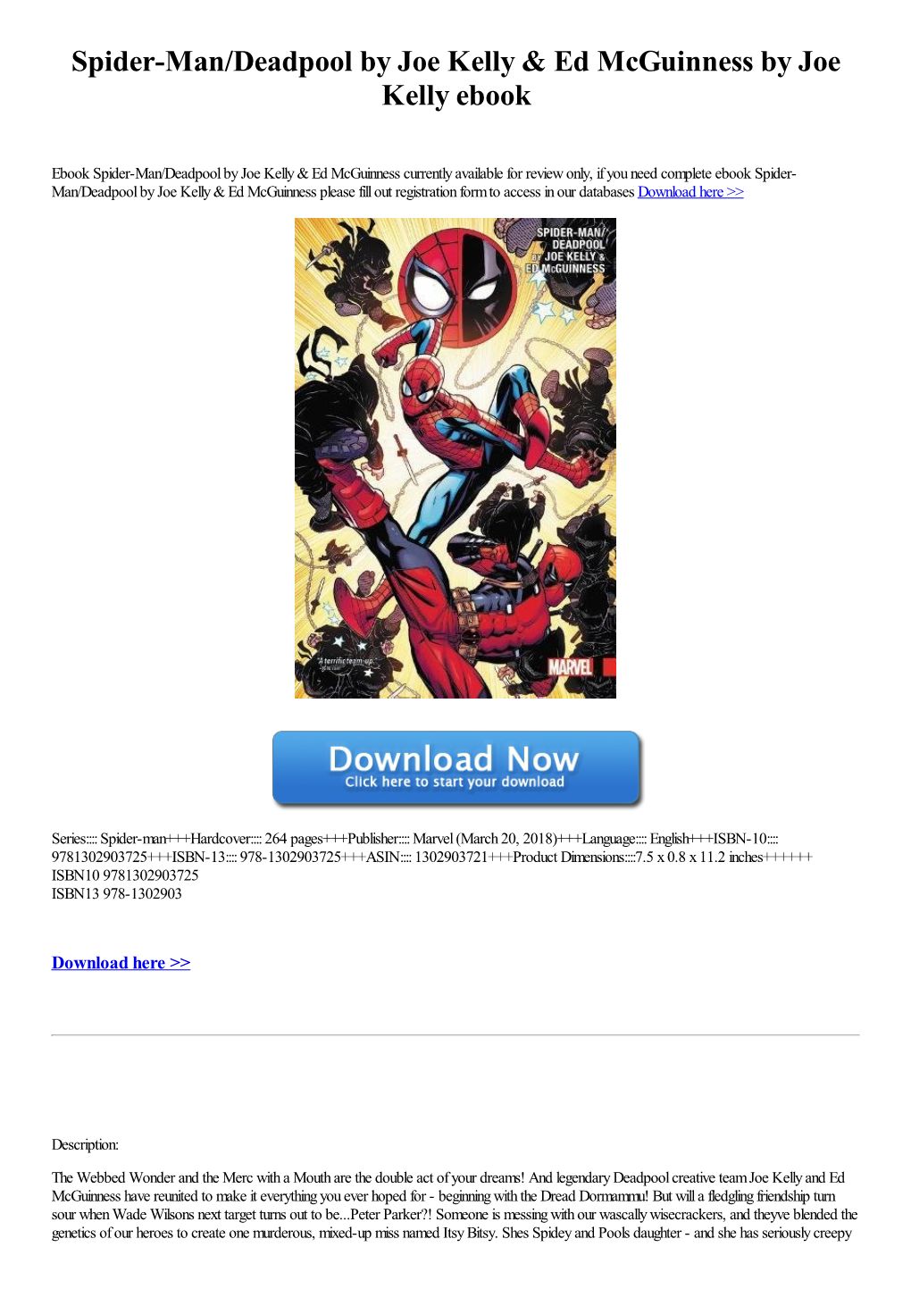 Spider-Man/Deadpool by Joe Kelly & Ed Mcguinness by Joe Kelly