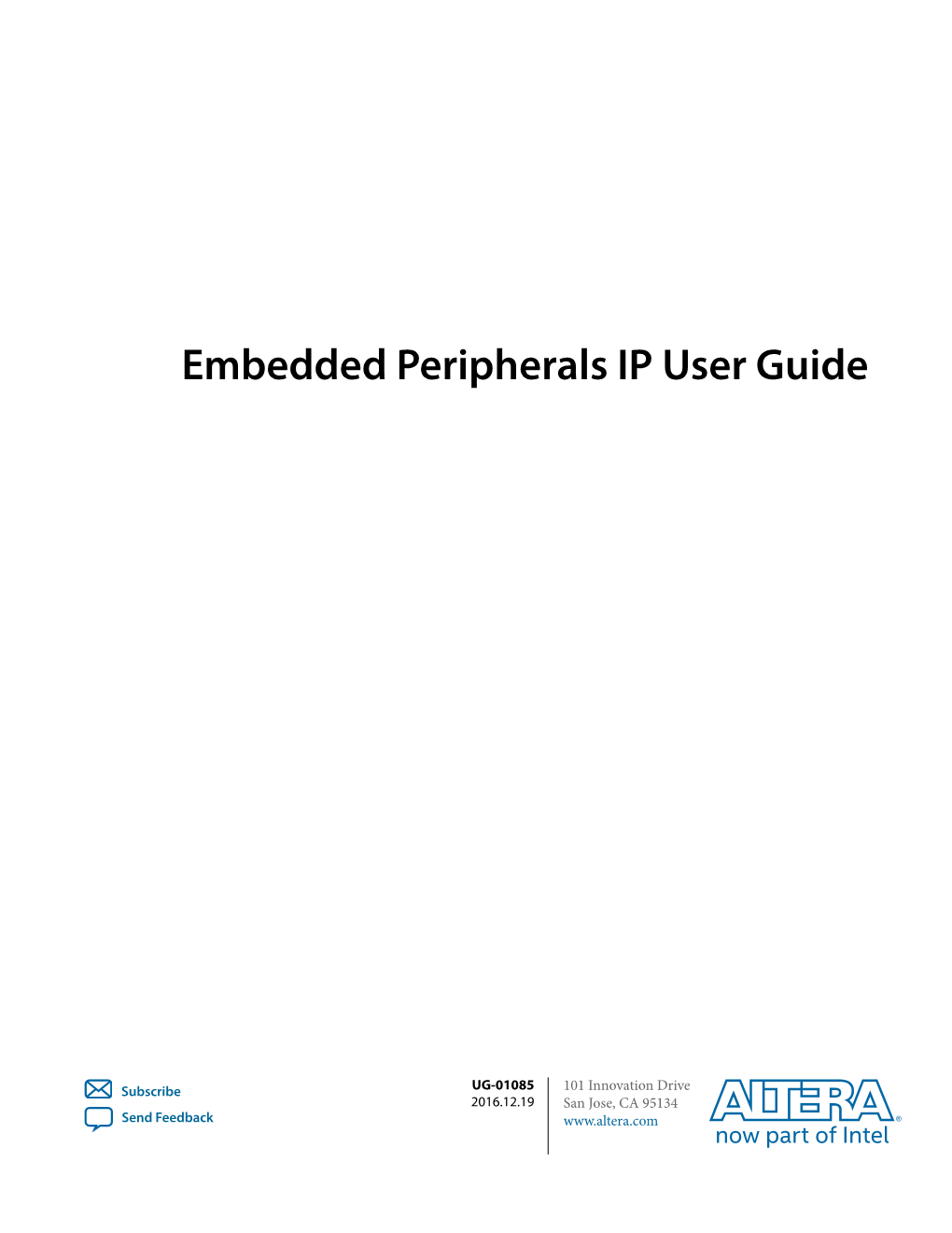 Embedded Peripherals IP User Guide