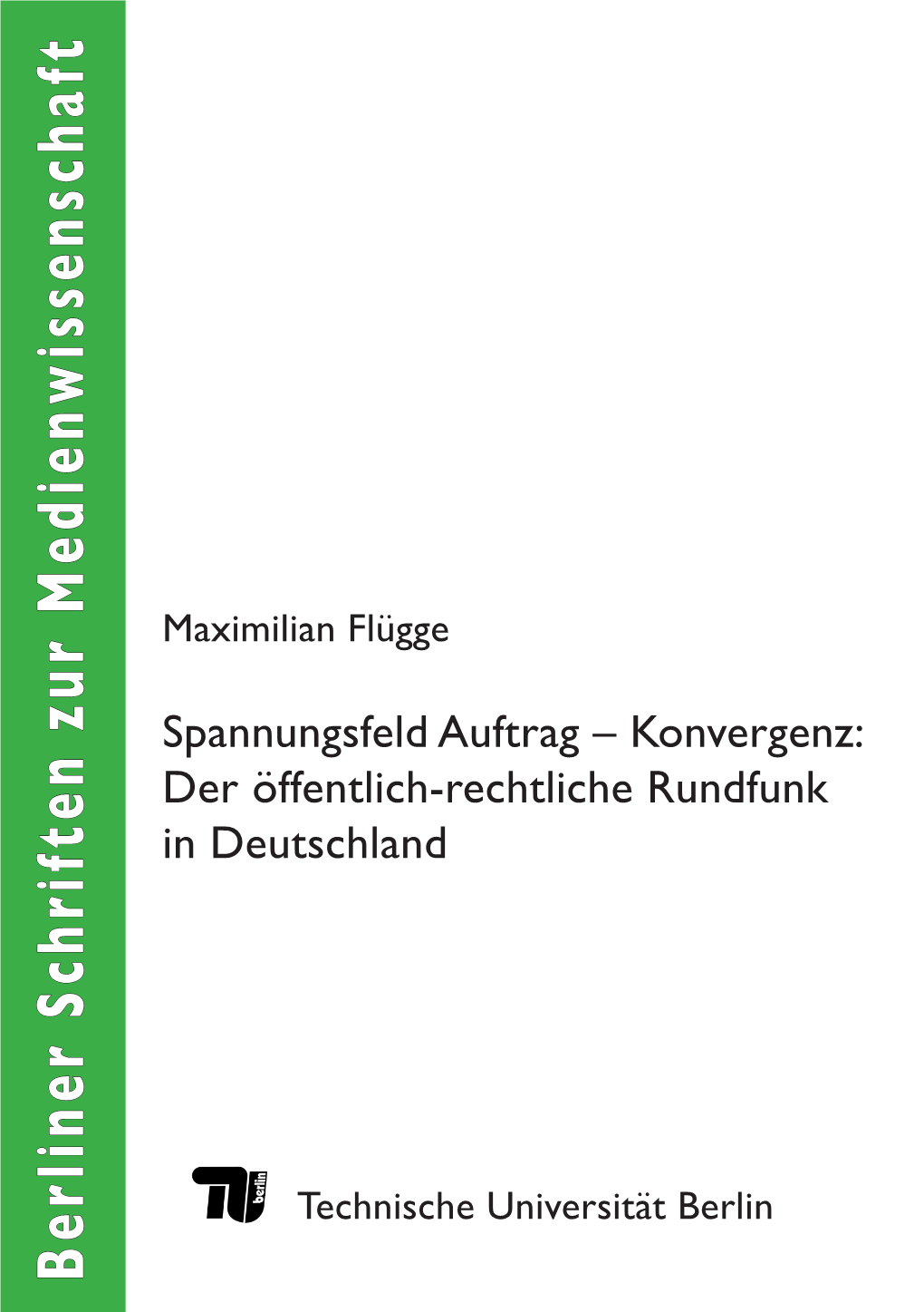 B Erliner Schriften Zur M Edienw Issenschaft