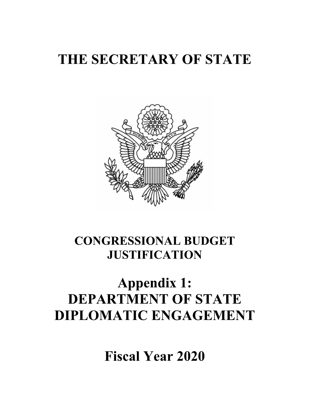 Department of State Diplomatic Engagement