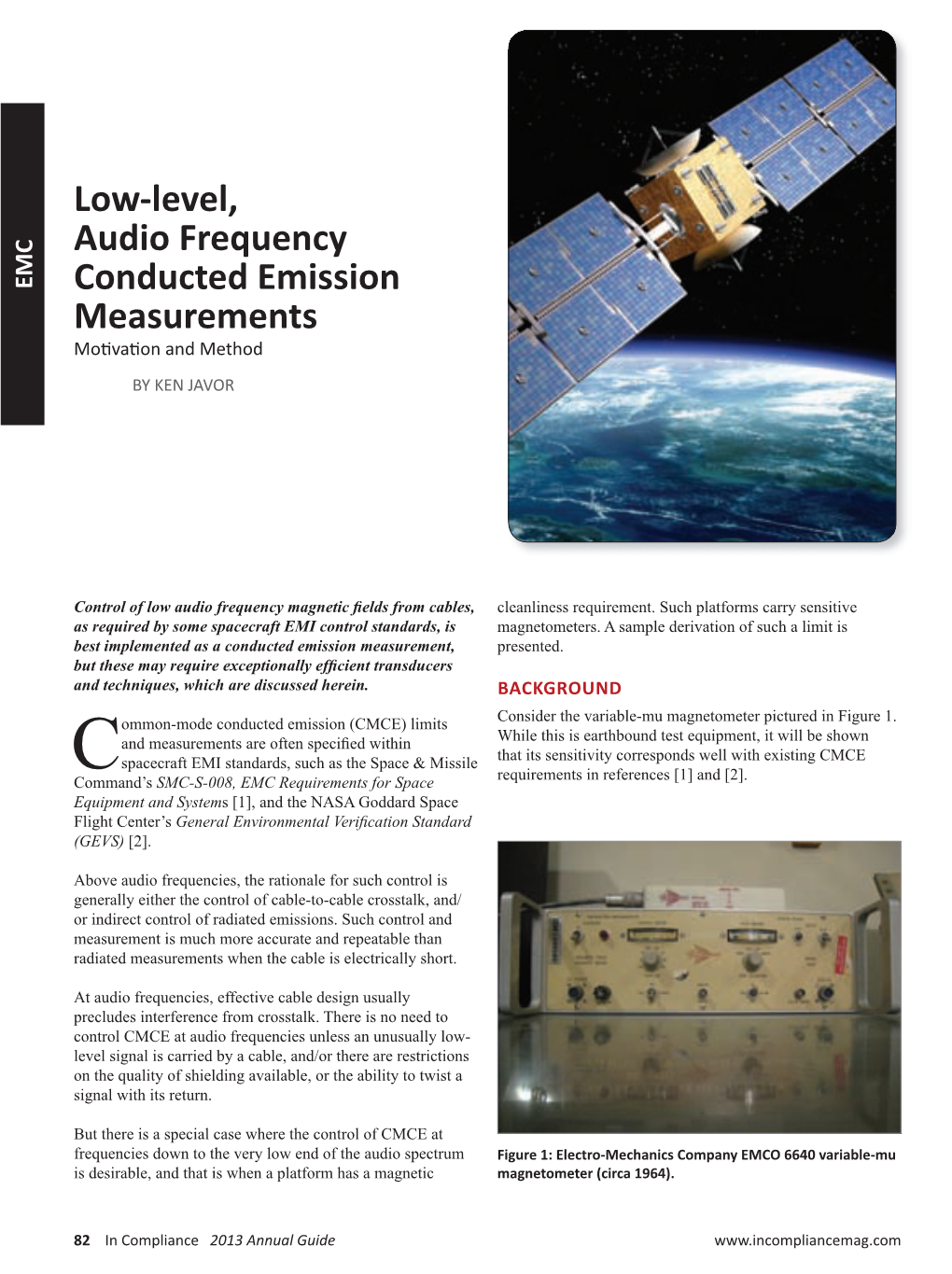 Low-Level, Audio Frequency Conducted Emission Measurements