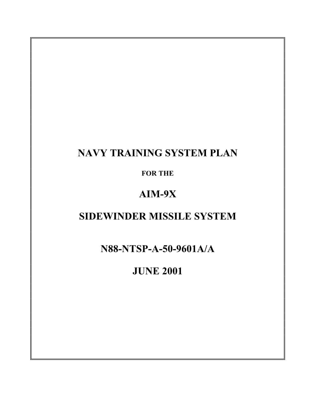 Aim-9X Sidewinder Missile System