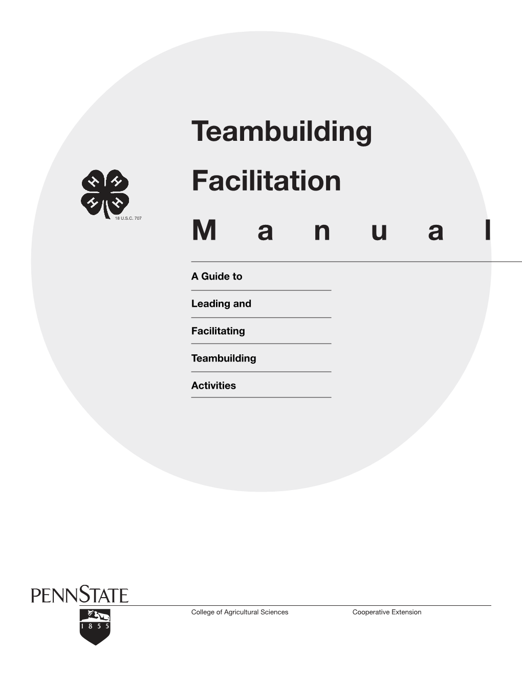 Teambuilding Facilitation M a N U