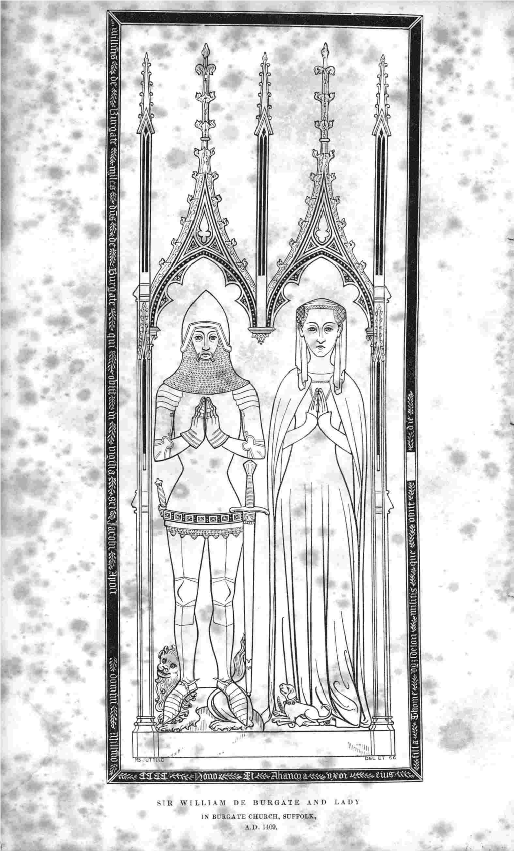 Sir William De Burgate and Lady in Burgate Church, Suffolk, A.D. 1100