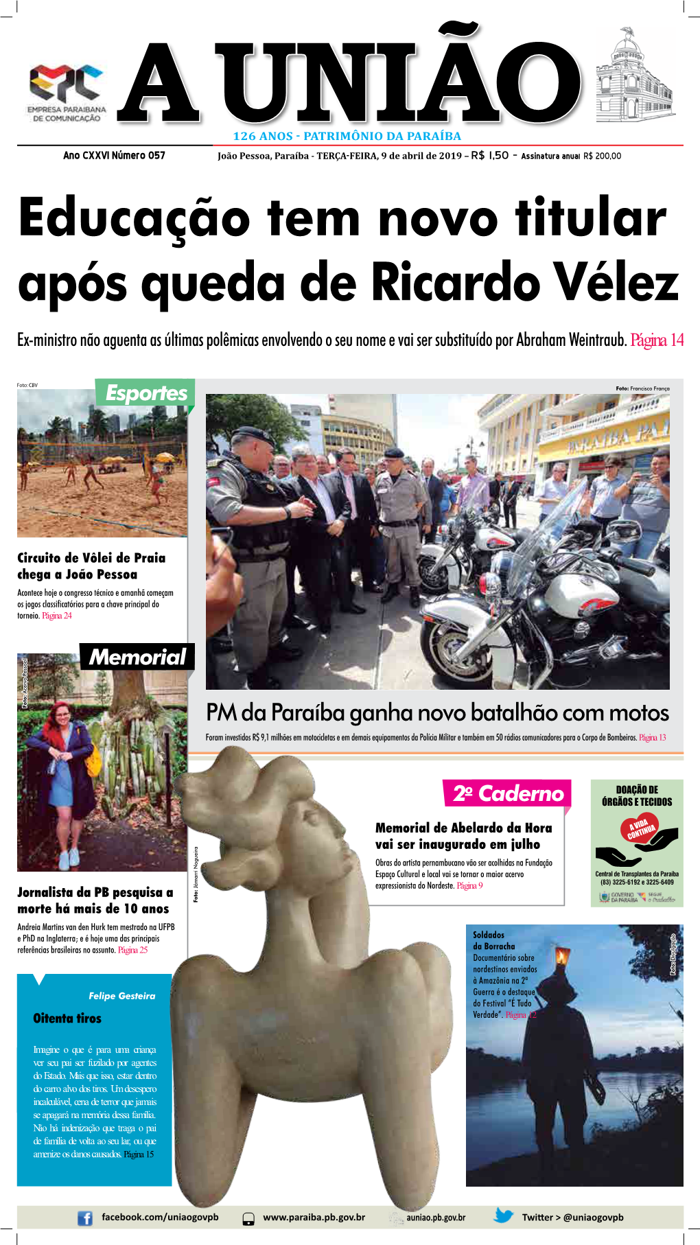 PM Da Paraíba Ganha Novo Batalhão Com Motos