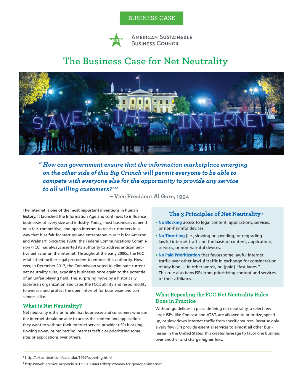 The Business Case for Net Neutrality