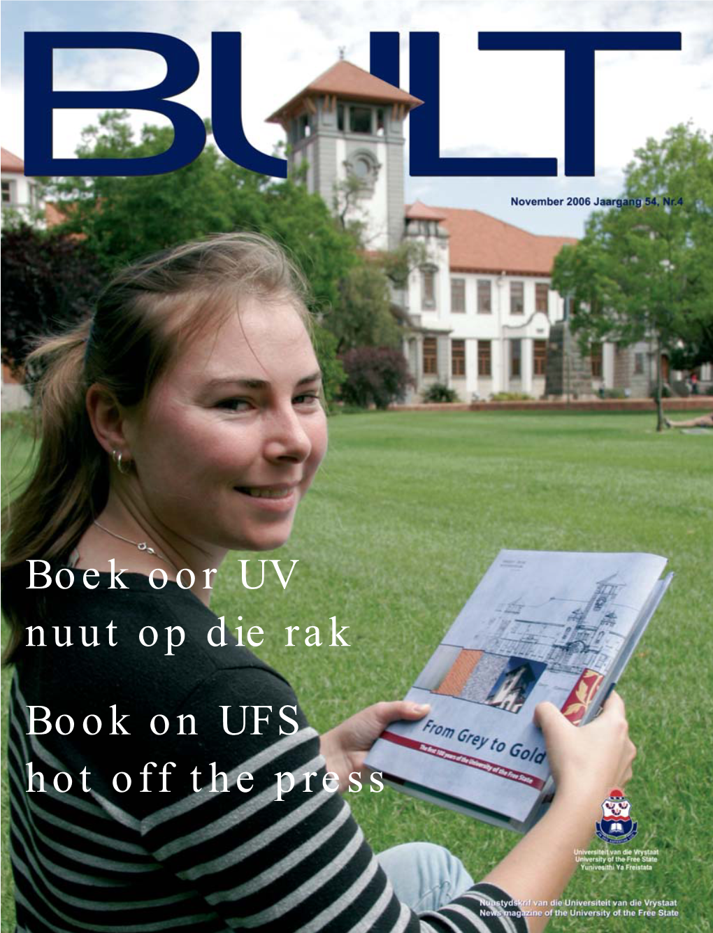 Boek Oor UV Nuut Op Die Rak Book on UFS Hot Off the Press