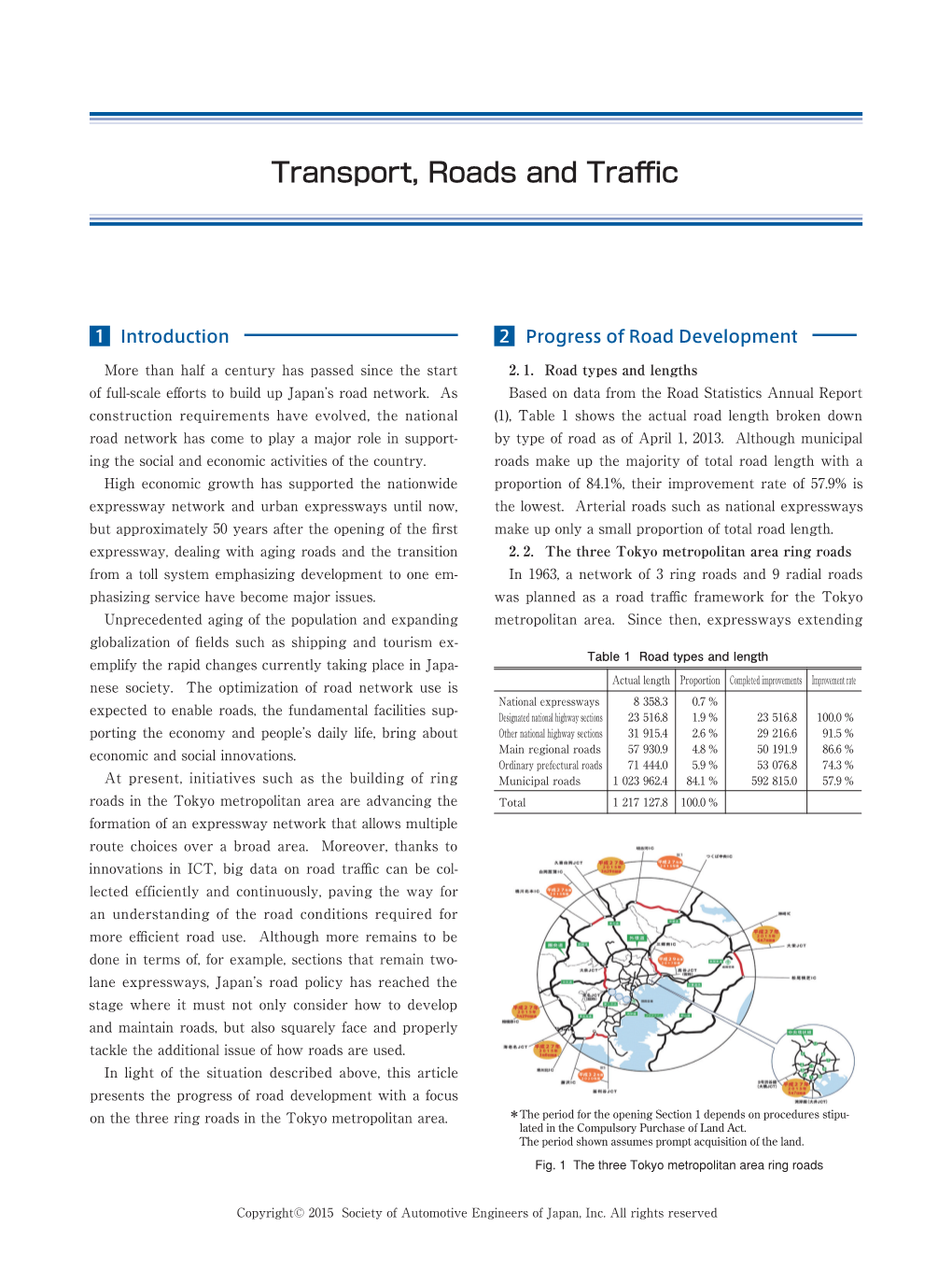 Transport, Roads and Traffic