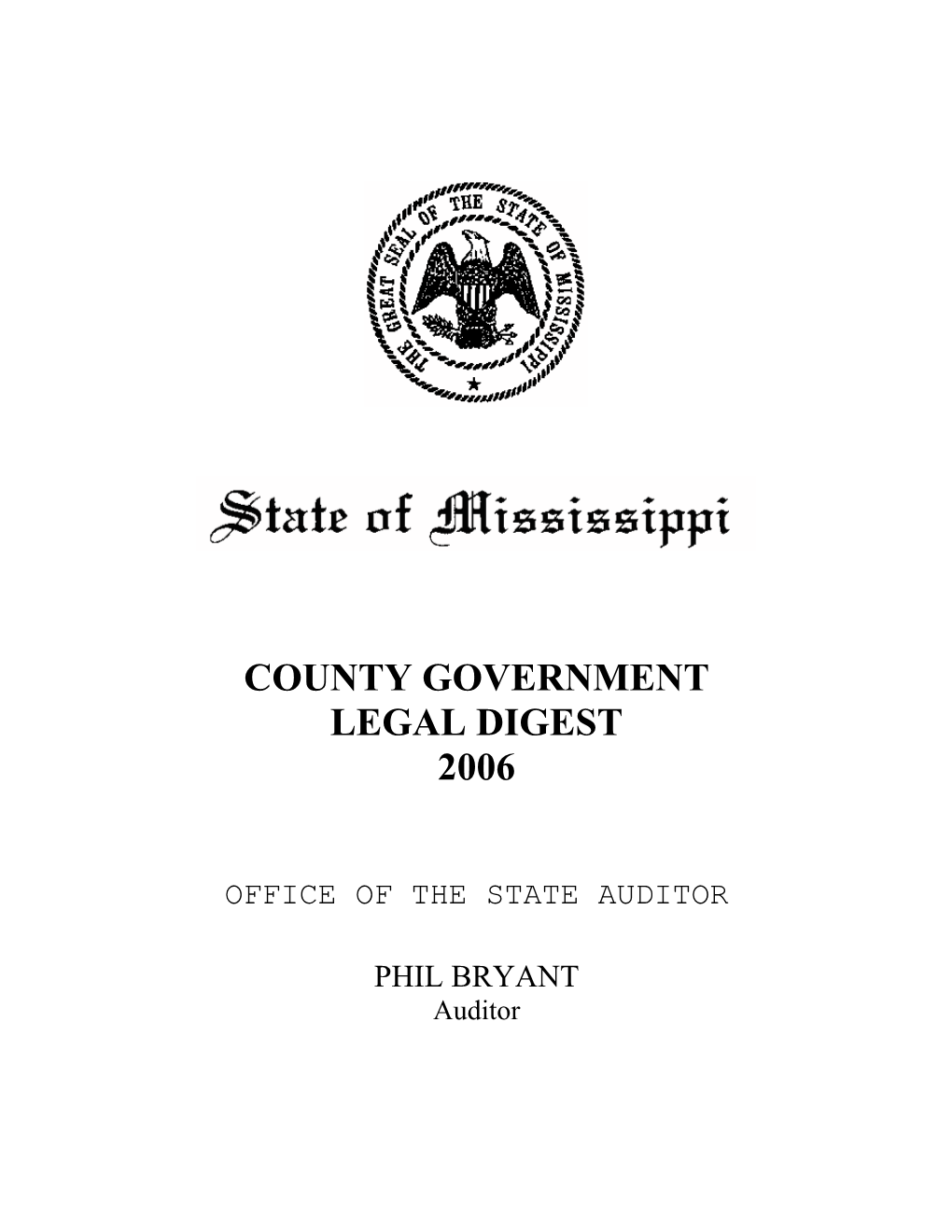 County Government Legal Digest 2006