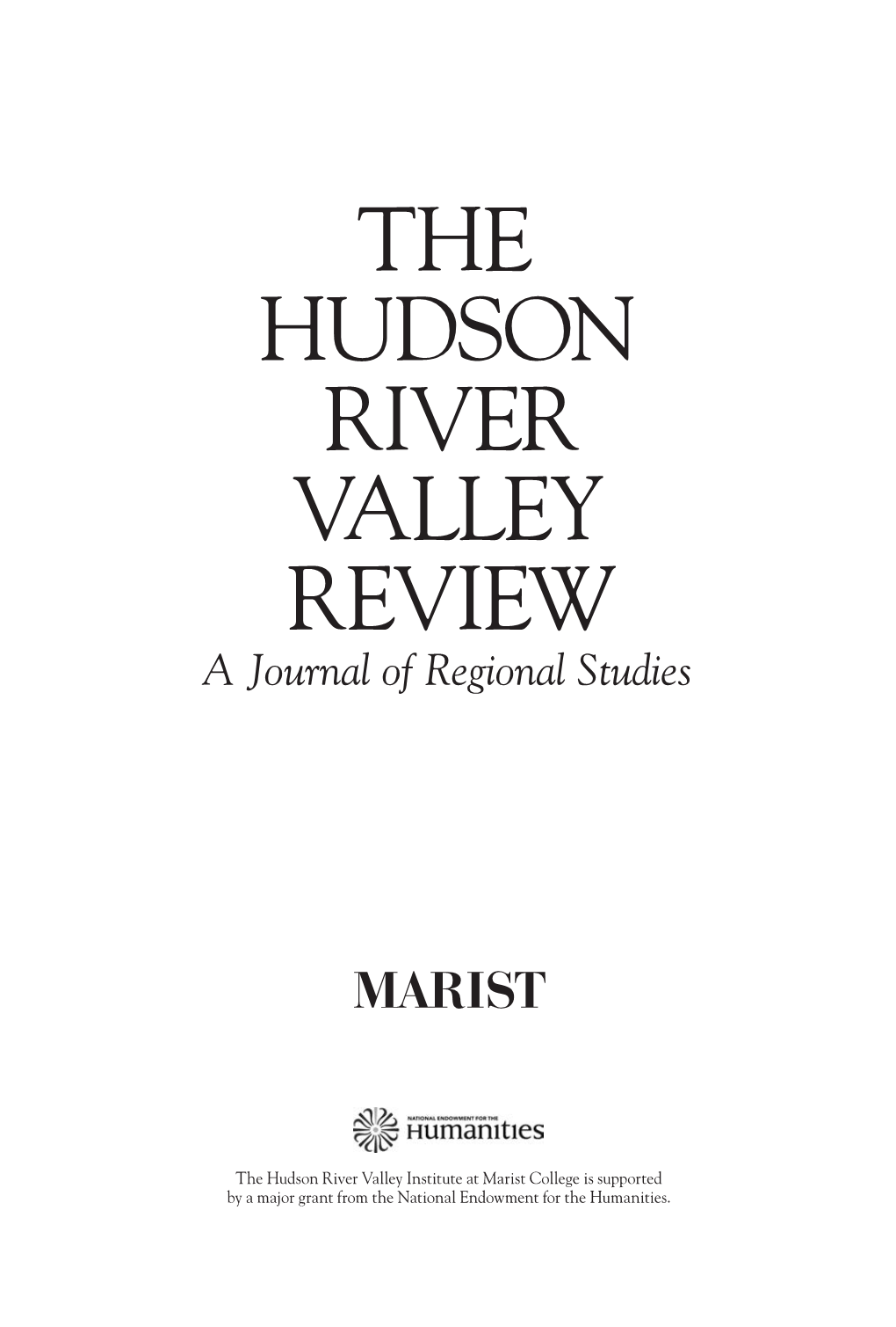 The Hudson River Valley Review