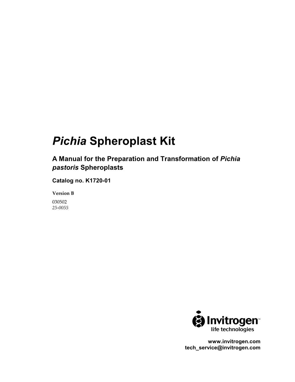 Pichia Spheroplast Kit