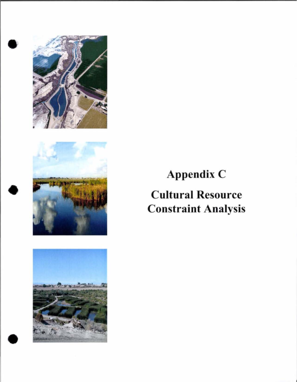 Appendix C Cultural Resource Constraint Analysis