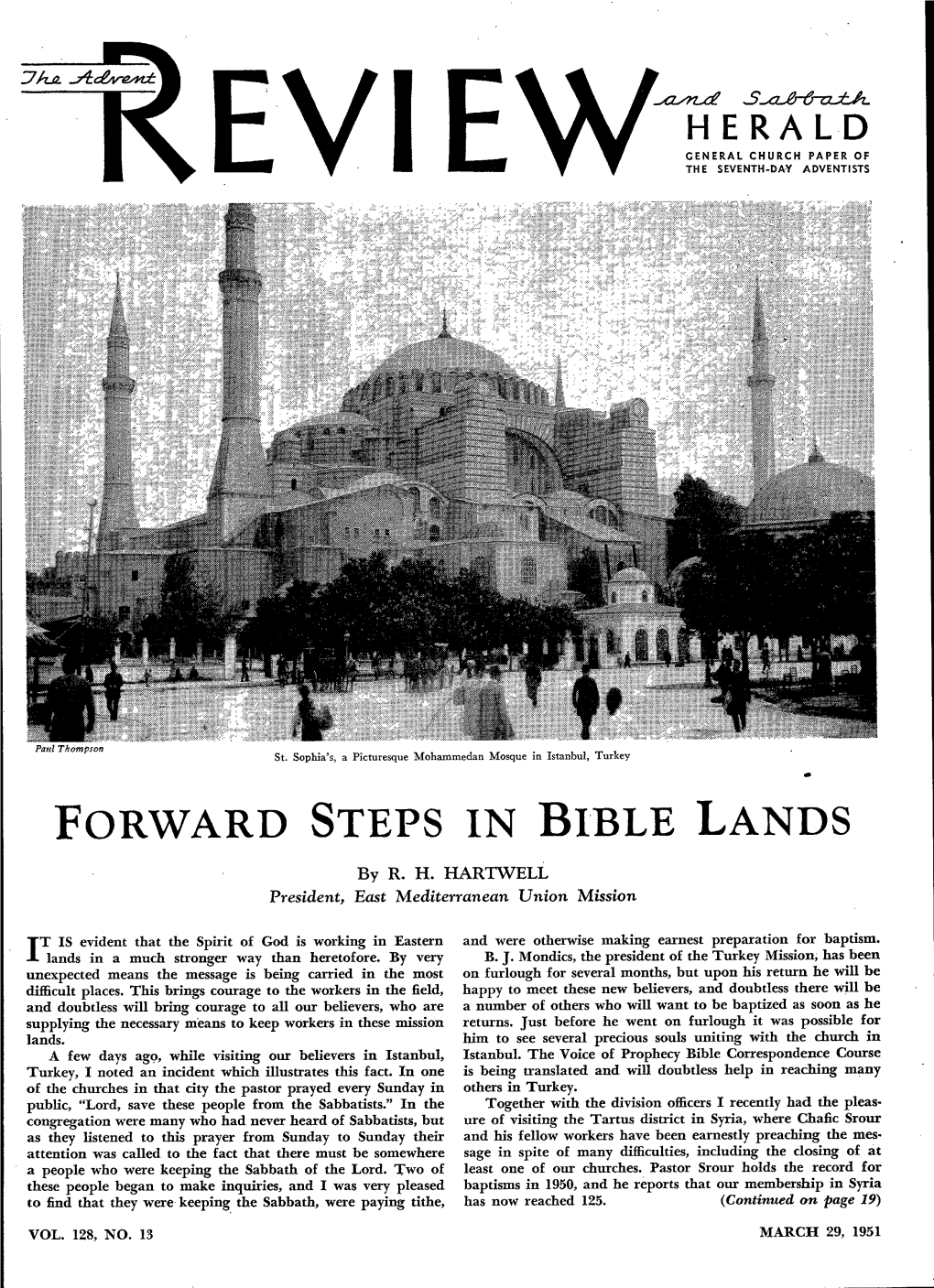 Forward Steps in Bible Lands