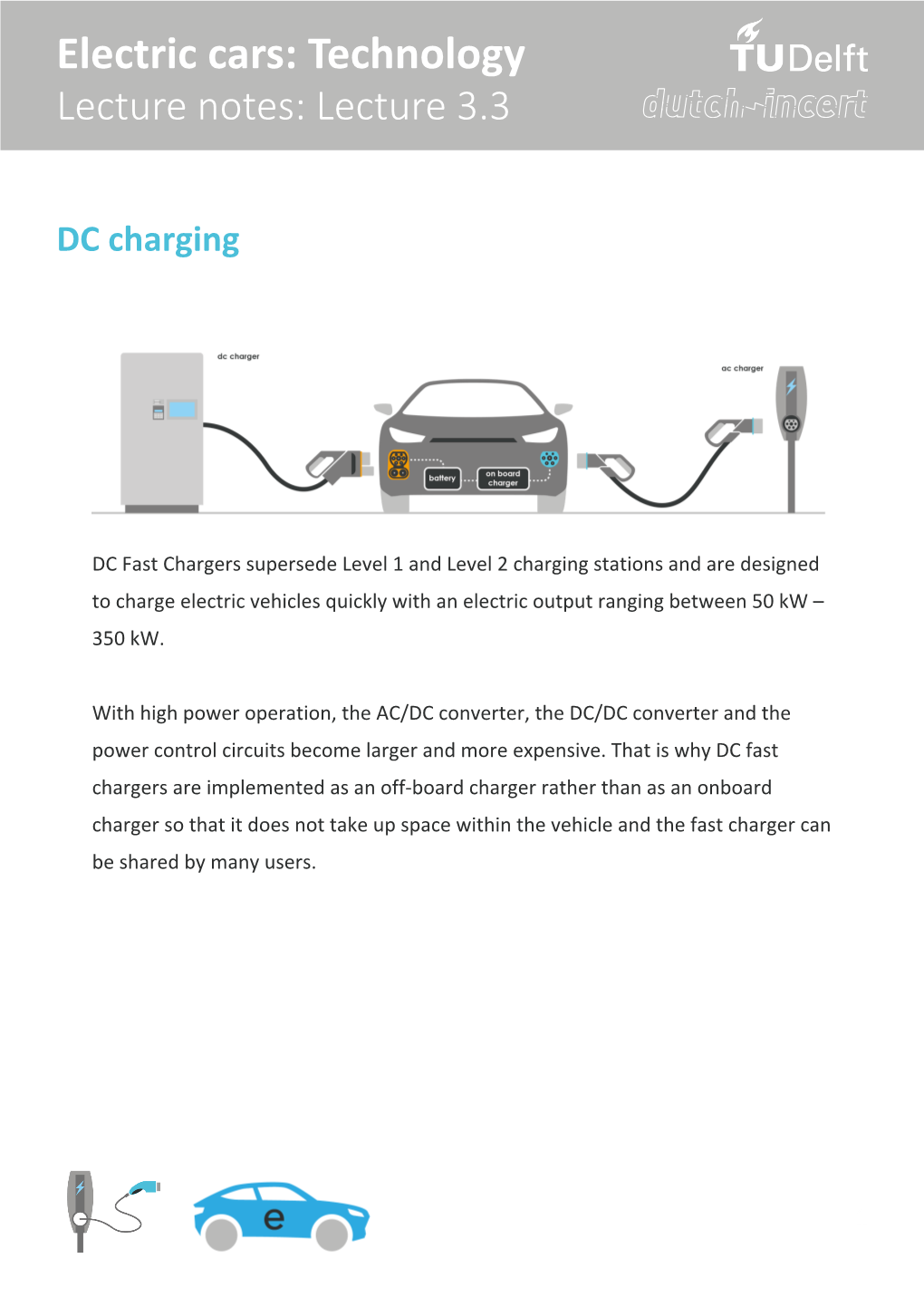 Electric Cars: Technology Lecture Notes: Lecture 3.3