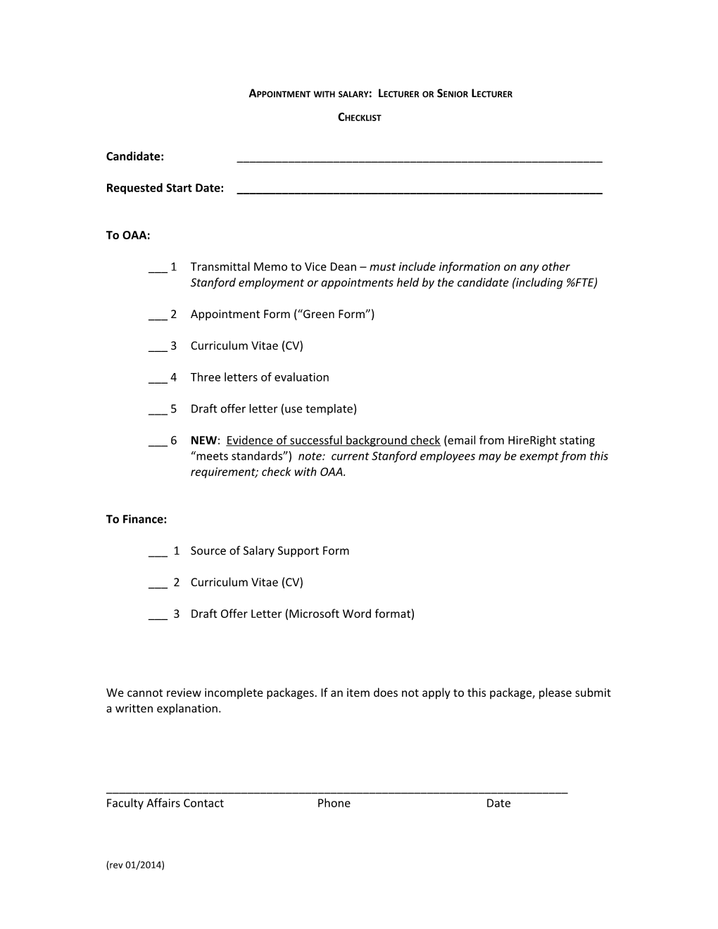 Appointment with Salary: Lecturer Or Senior Lecturer