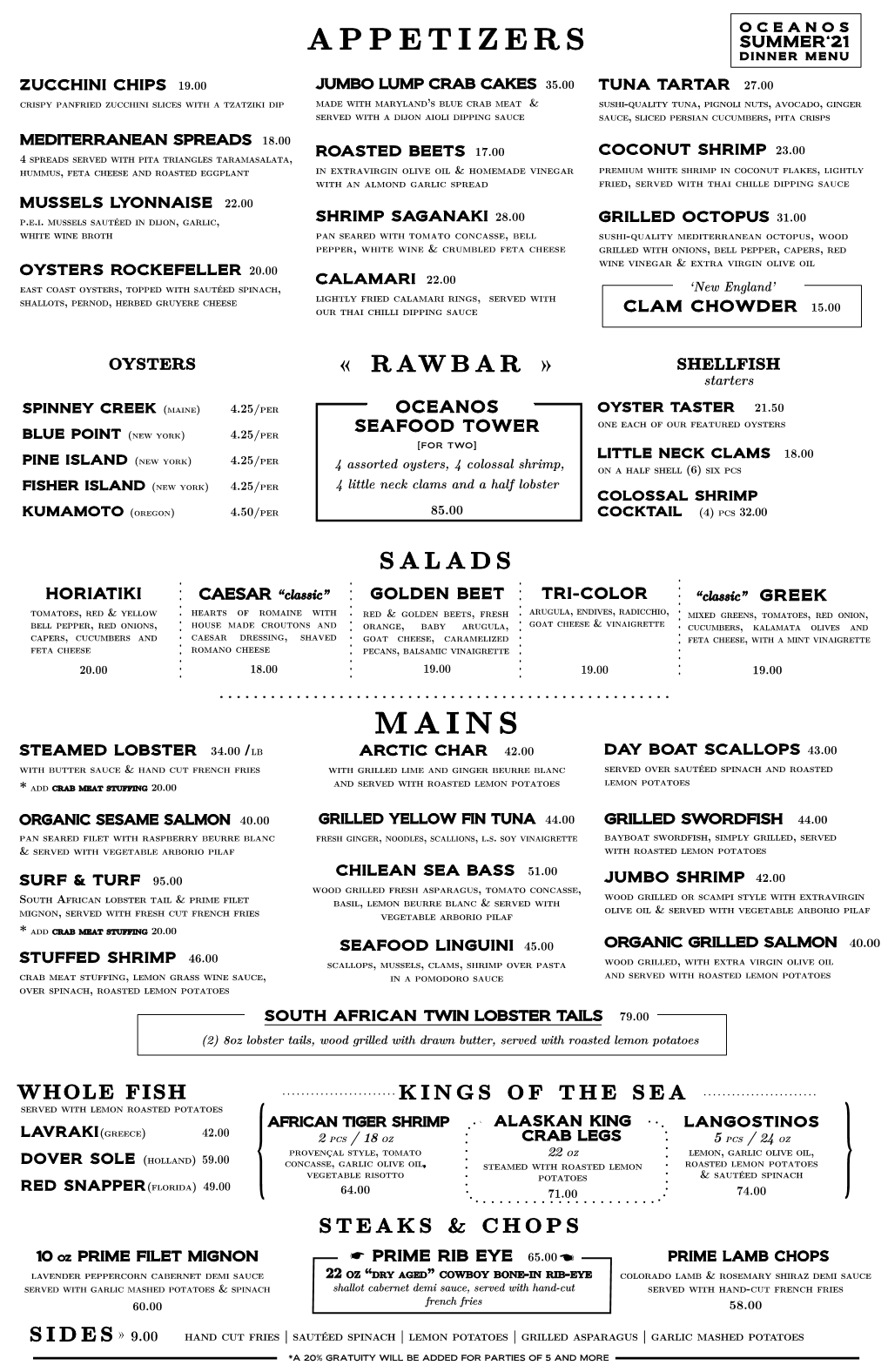 OCEANOS MENU 11 X 17 Vs 15