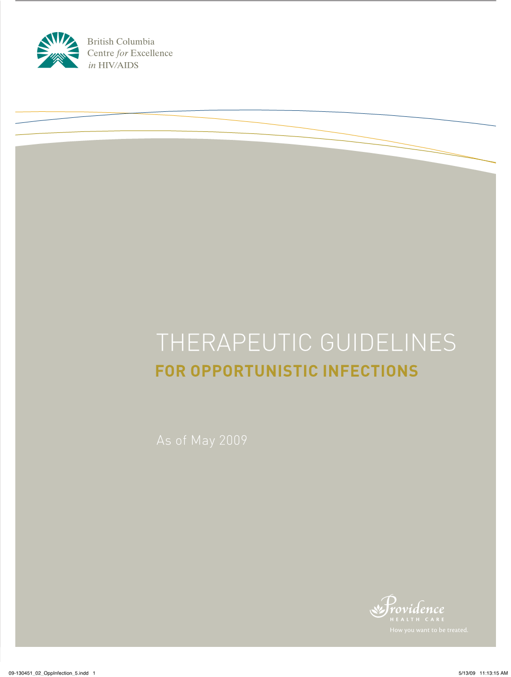 Opportunistic Infection Therapeutic Guidelines