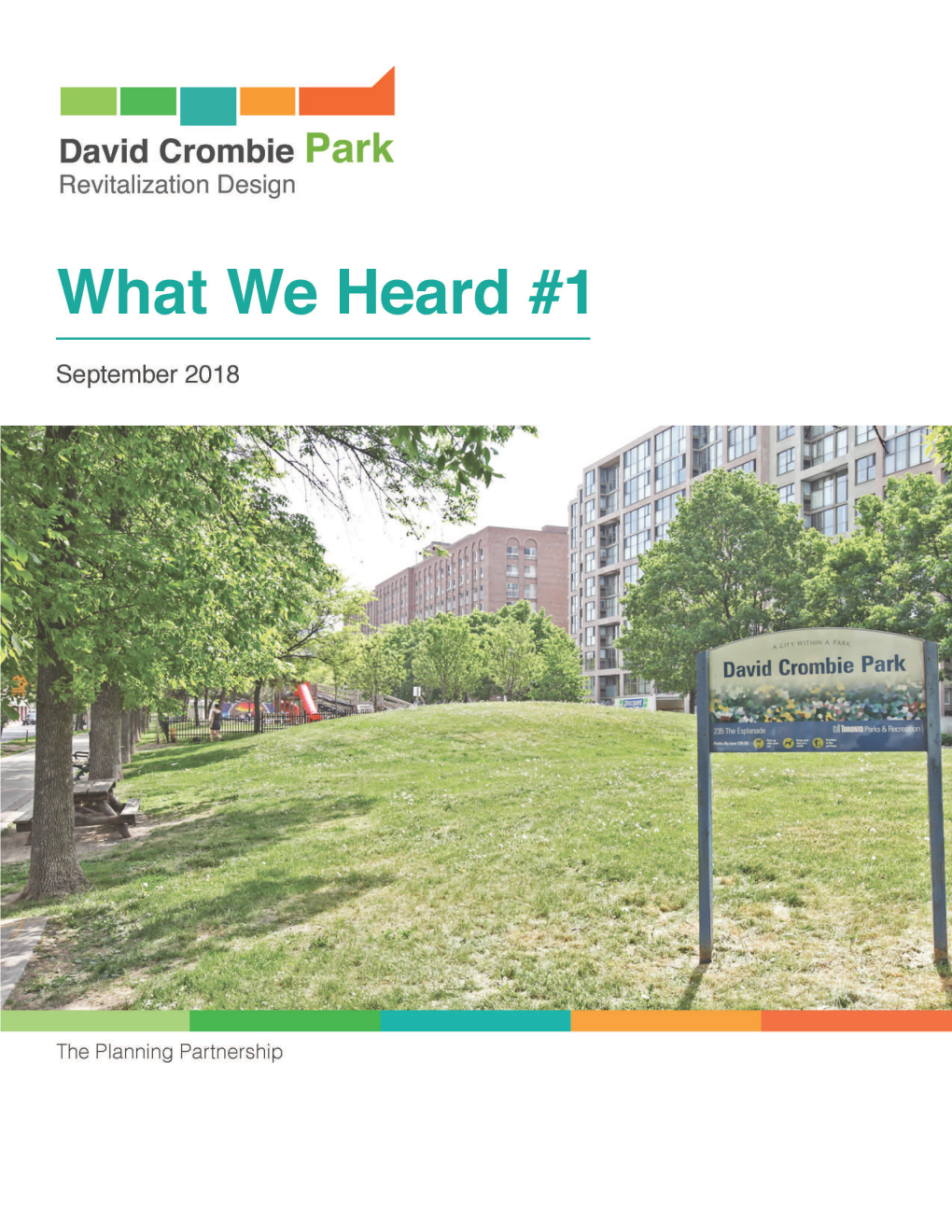 David Crombie Park Revitalization Design What We Heard #1