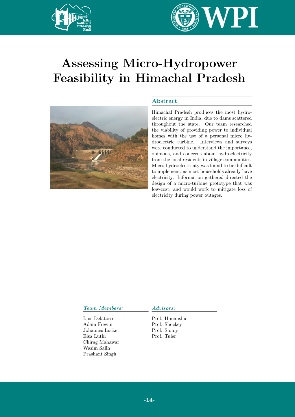 Assessing Micro-Hydropower Feasibility in Himachal Pradesh