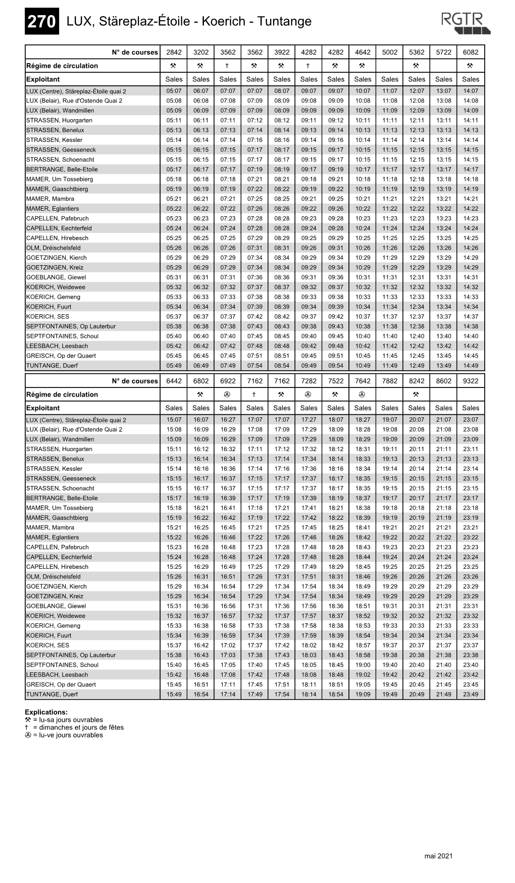 LUX, Stäreplaz-Étoile - Koerich - Tuntange