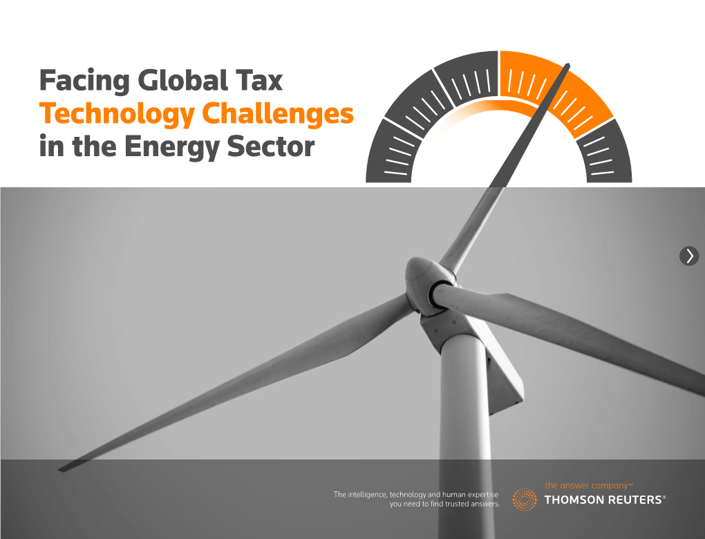Facing Global Tax Technology Challenges in the Energy Sector