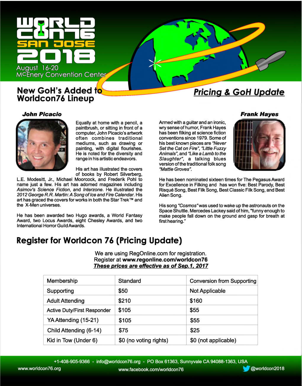 Register for Worldcon 76 (Pricing Update)