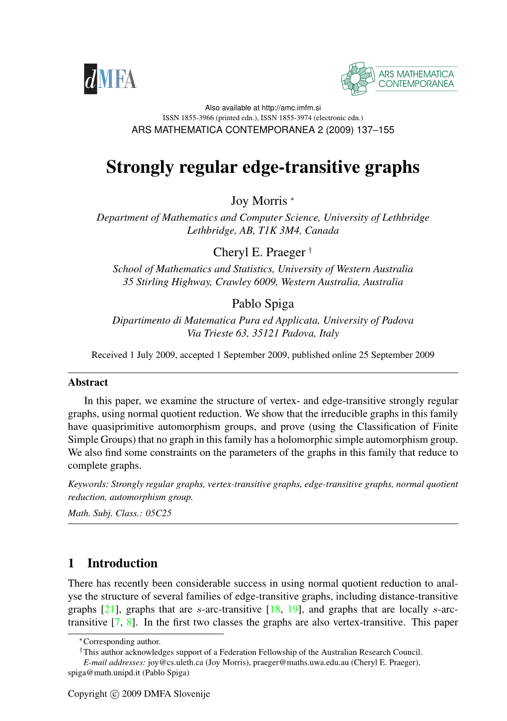 Strongly Regular Edge-Transitive Graphs