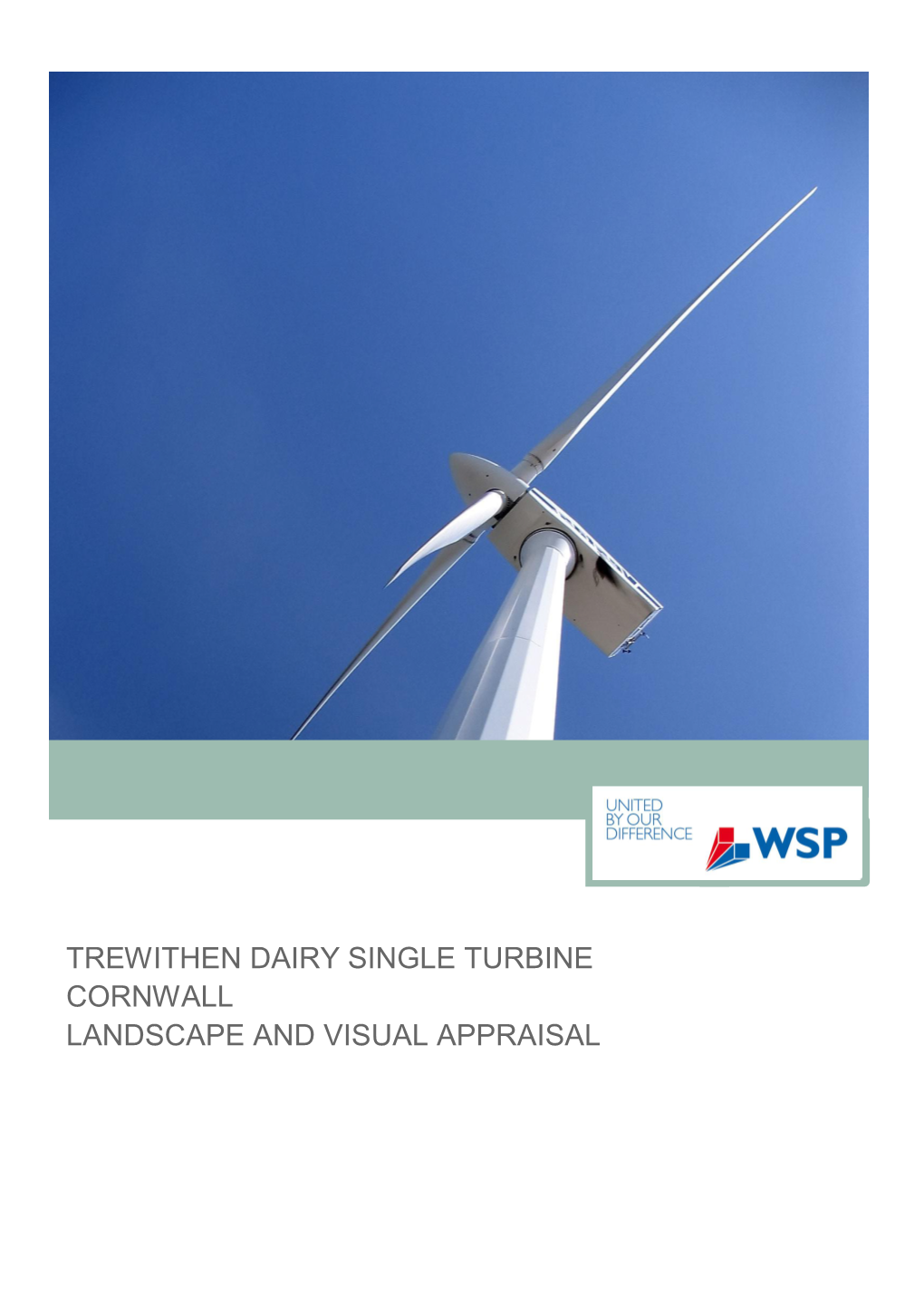 Trewithen Dairy Single Turbine Cornwall Landscape and Visual Appraisal