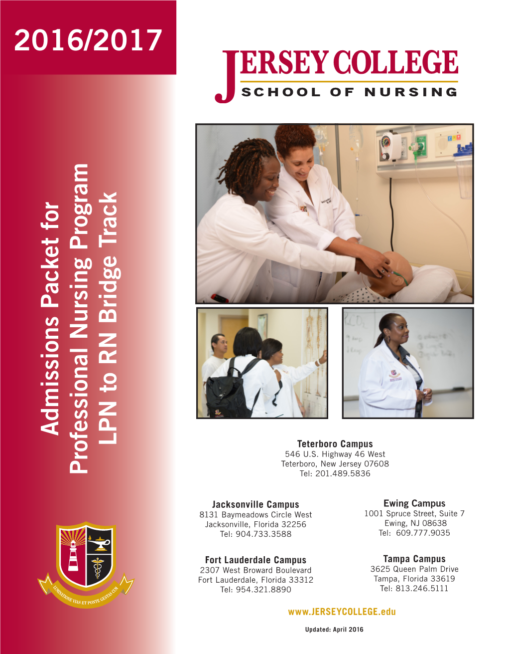 Admissions Packet for Professional Nursing Program