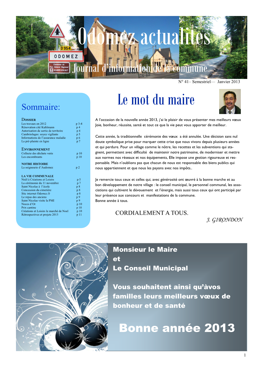 Odomez Actualites Journal D’Information De La Commune