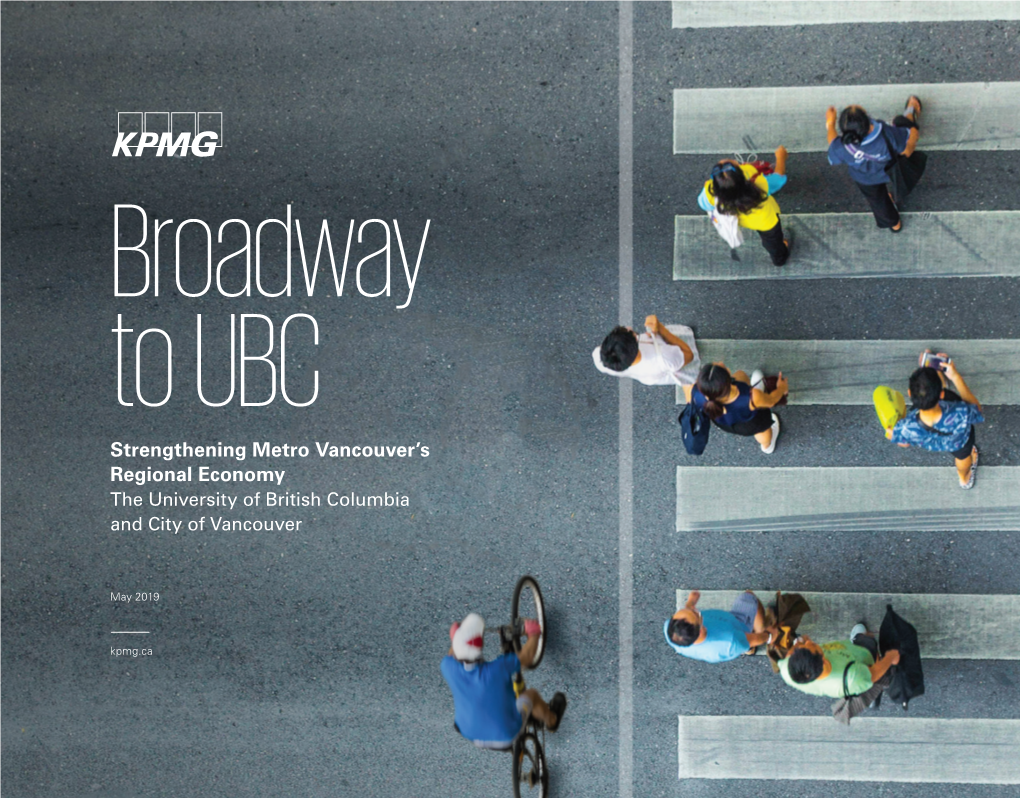 Broadway to UBC: Strengthening Metro Vancouver's Regional