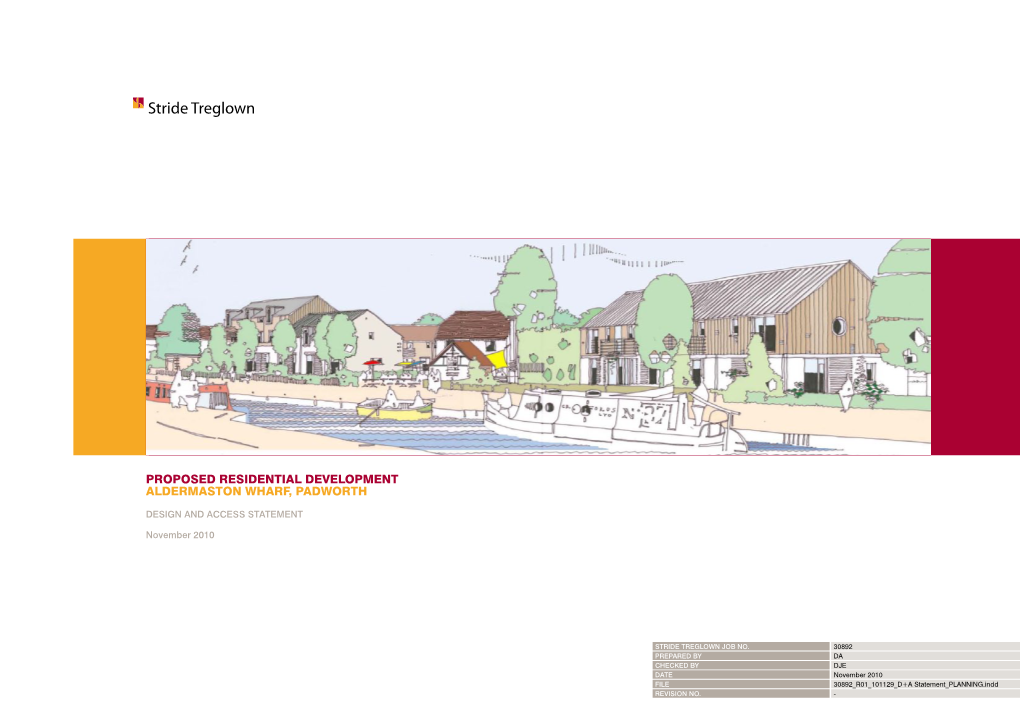 PROPOSED Residential Development Aldermaston Wharf, Padworth