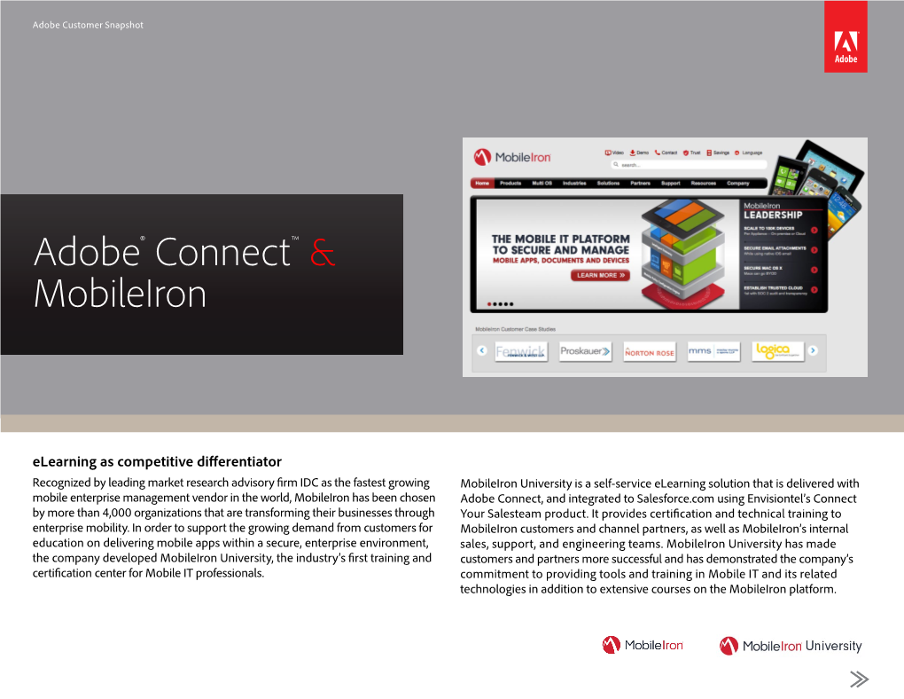 Adobe® Connect™ & Mobileiron