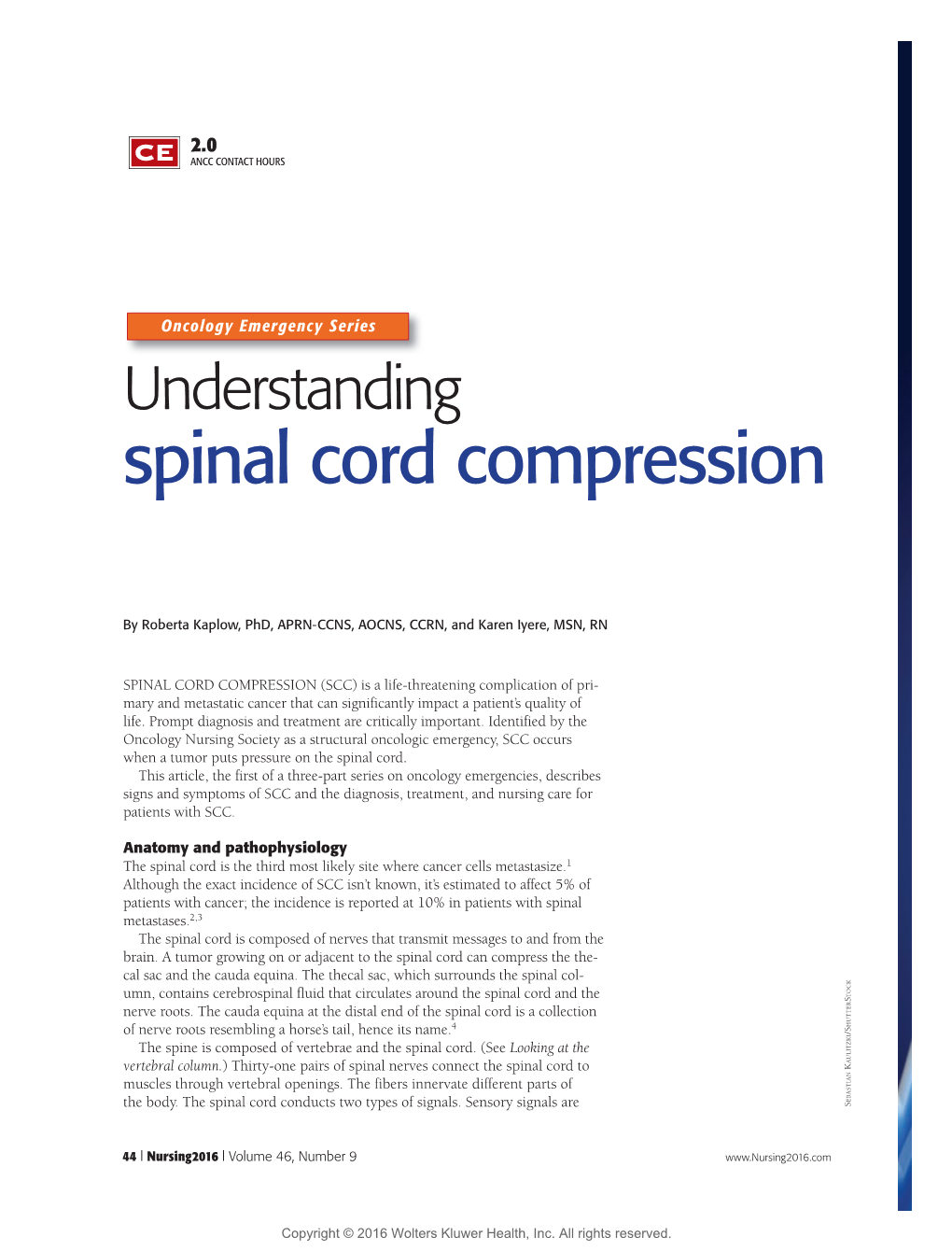 Spinal Cord Compression